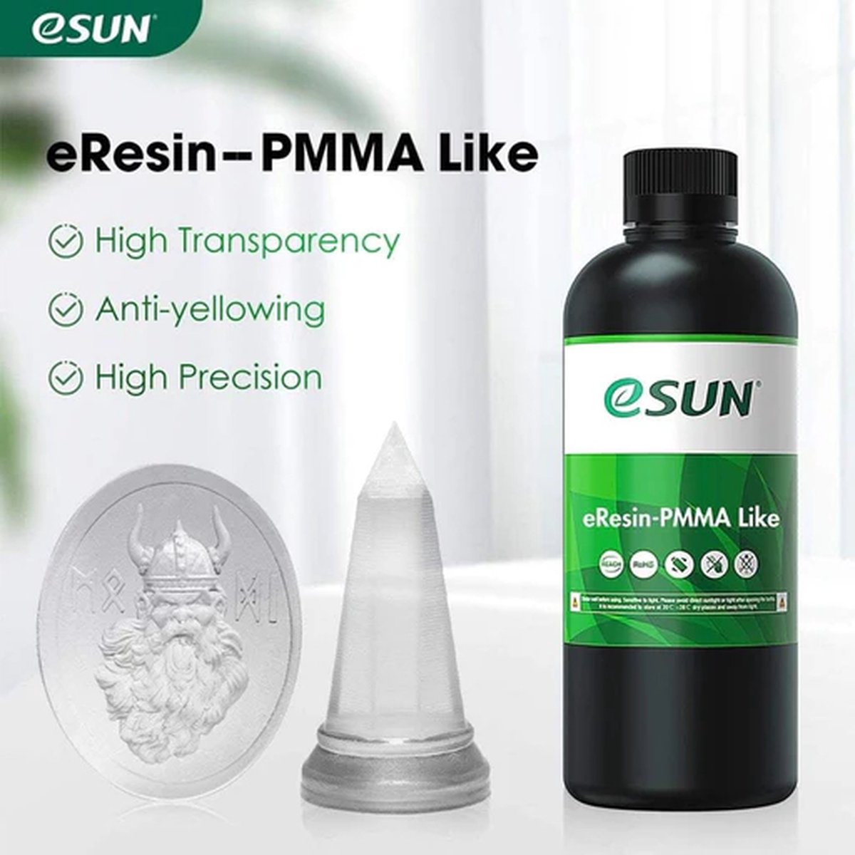 eSun - eResin - PmmA 1kg - Afbeelding 2
