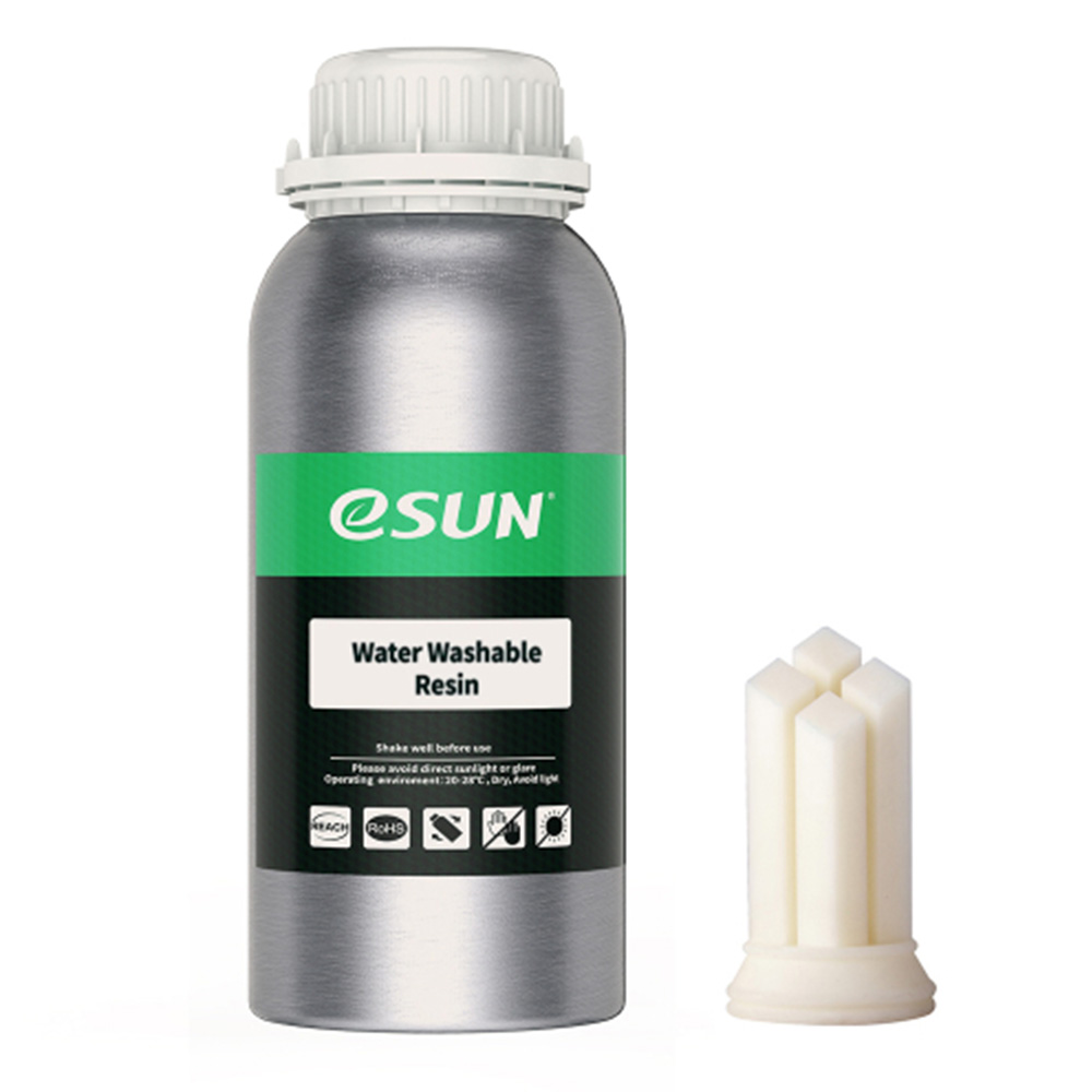 eSun - Waterafwasbaar harsfilament, 0 mm, wit, 0,5 kg