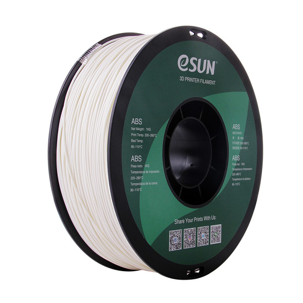 eSun - ABS-filament, 1,75 mm, warmwit, spoel van 1 kg