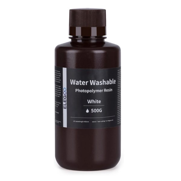 Elegoo - waterafwasbare Hars Wit 0,5kg - Afbeelding 2