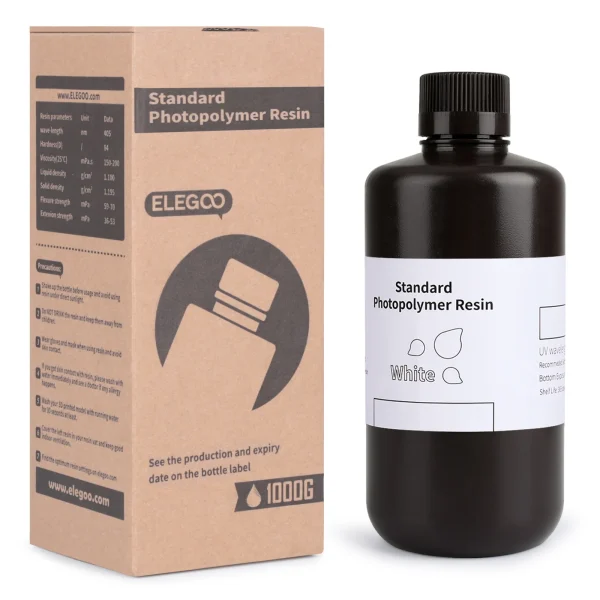 Elegoo - Standaardhars 1kg Wit - Afbeelding 2