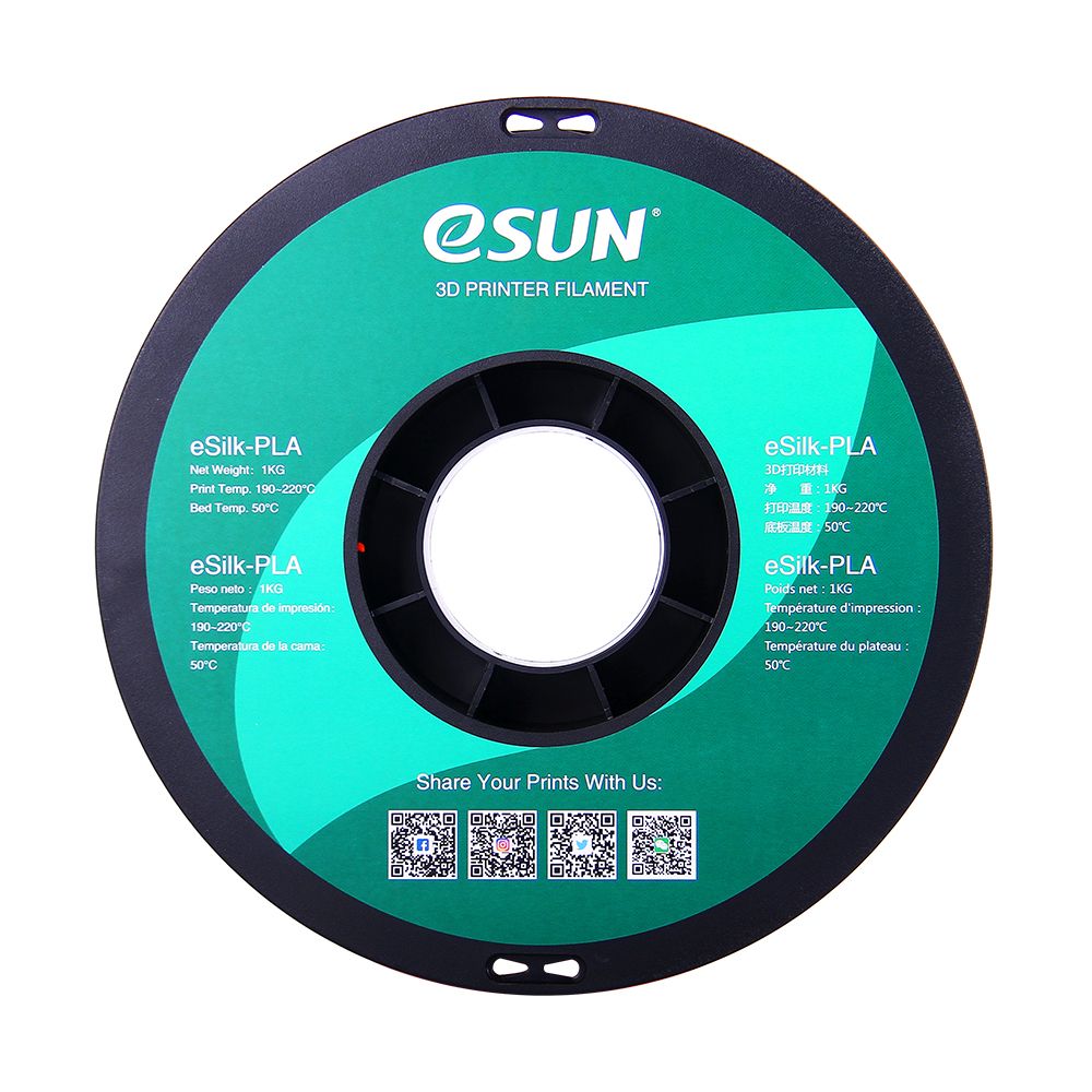 eSun eSilk PLA 1,75 mm 1 kg Jacinth - Afbeelding 5