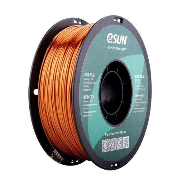 eSun eSilk PLA Filament - Koper - 1,75mm - 1kg Spoel - Afbeelding 2