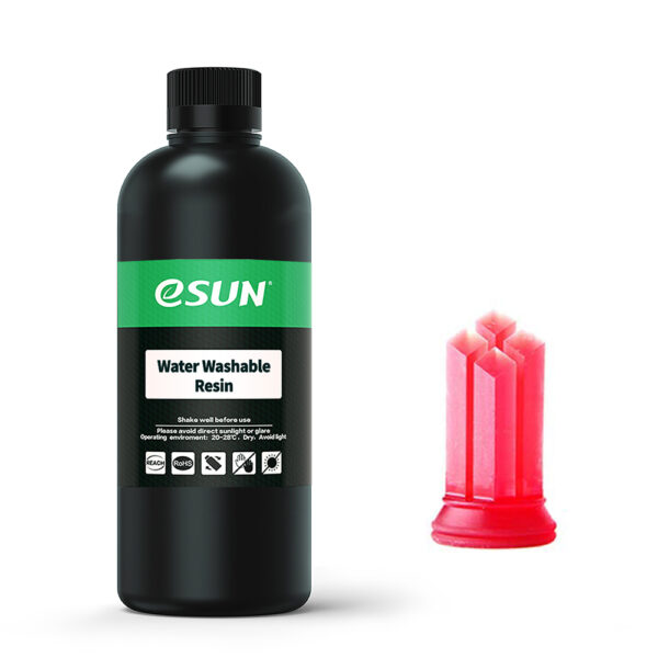 eSun - Waterafwasbaar harsfilament, 0 mm, transparant rood