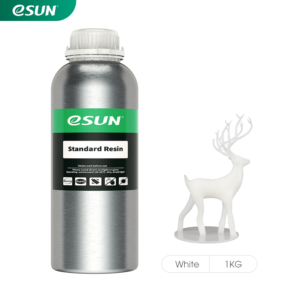 eSun - eResin - LD1002-filament, 0 mm, wit, 1 l/fles