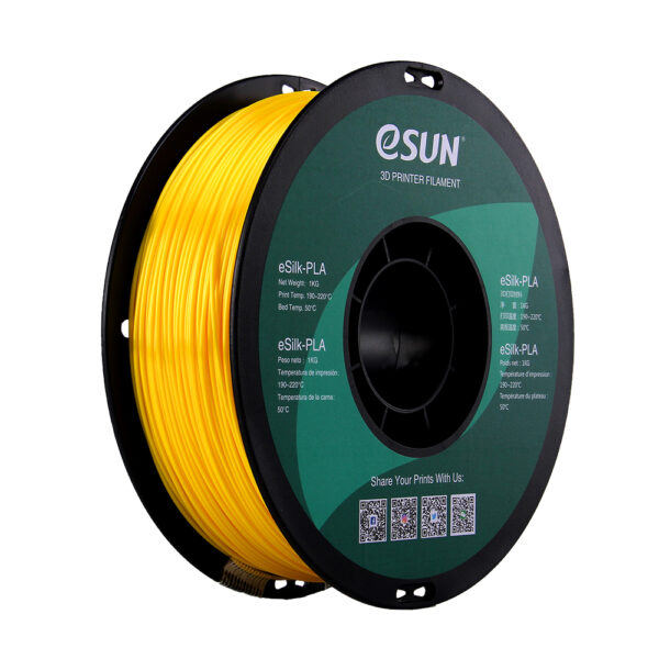 eSun - eSilk PLA 1,75 mm 1kg Geel - Afbeelding 2