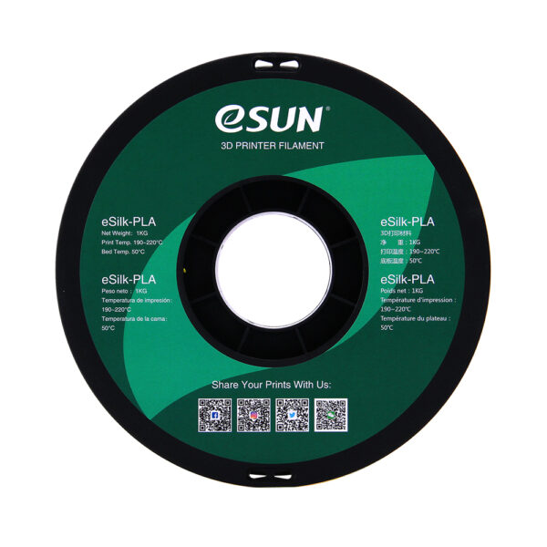 eSun - eSilk PLA 1,75 mm 1kg Geel - Afbeelding 3