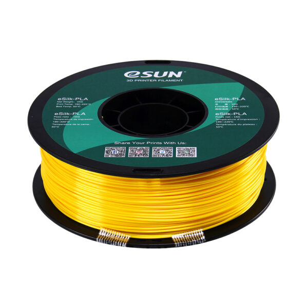 eSun - eSilk PLA 1,75 mm 1kg Geel - Afbeelding 4