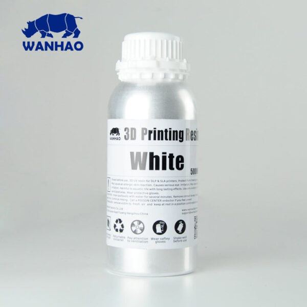 Wanhao - 3D printer UV Hars - 500 ml - Wit - Afbeelding 2