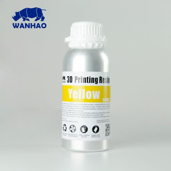 Wanhao - 3D printer UV Hars - 500 ml - Geel - Afbeelding 2