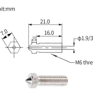 V6 lange Vulkaansproeier